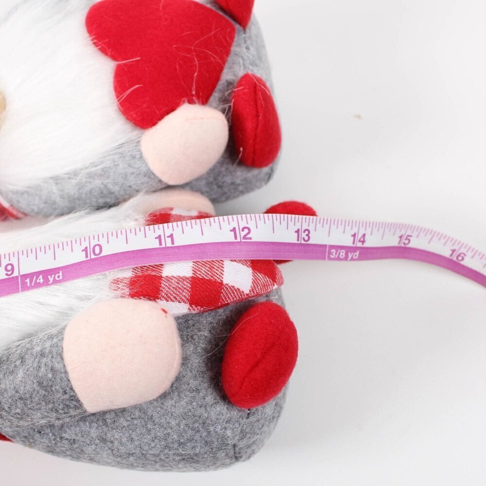 Cute Gnome Couple Plush Set – Red Pink Nordic Decor – Brand New - Picture 3 of 3